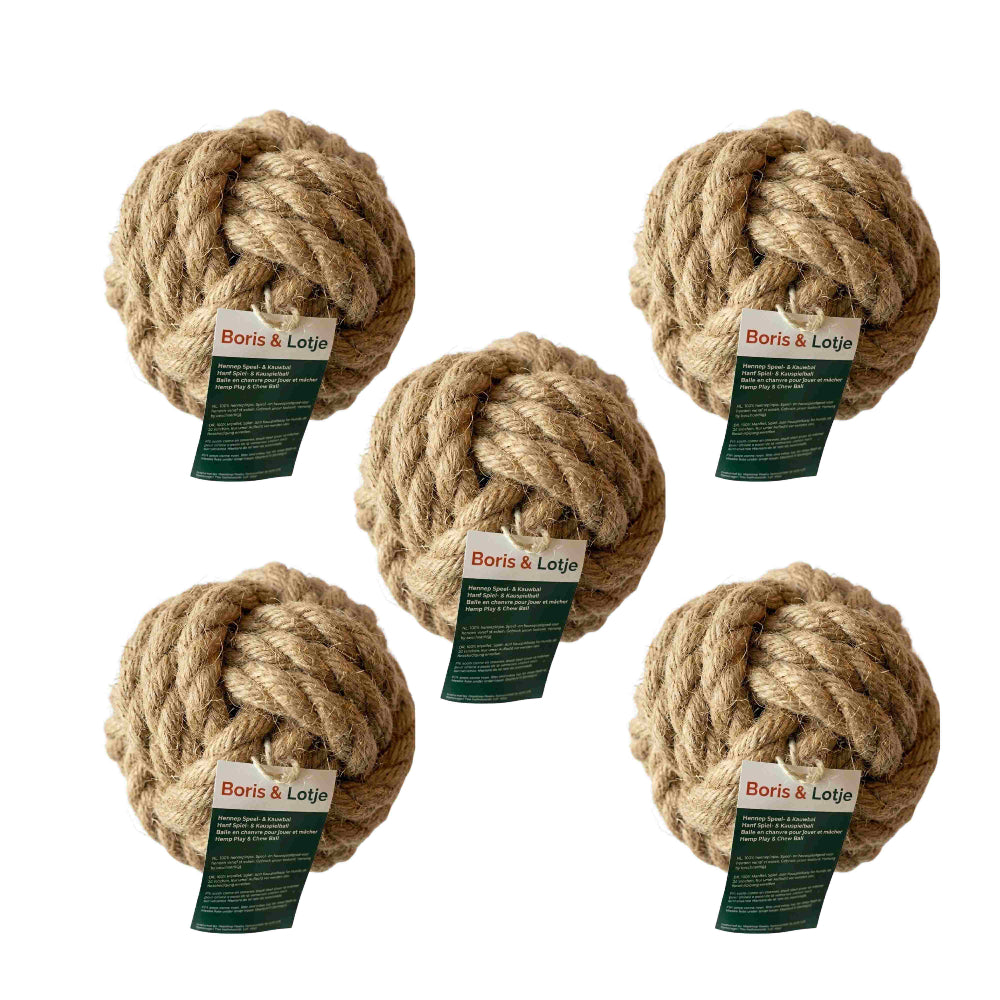 Speel- & kauwbal hondenbal Henneptouw - Per stuk