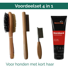 Korthaar Verzorgingspakket Hond – Hondenborstel, 2 Kammen & Hondenshampoo