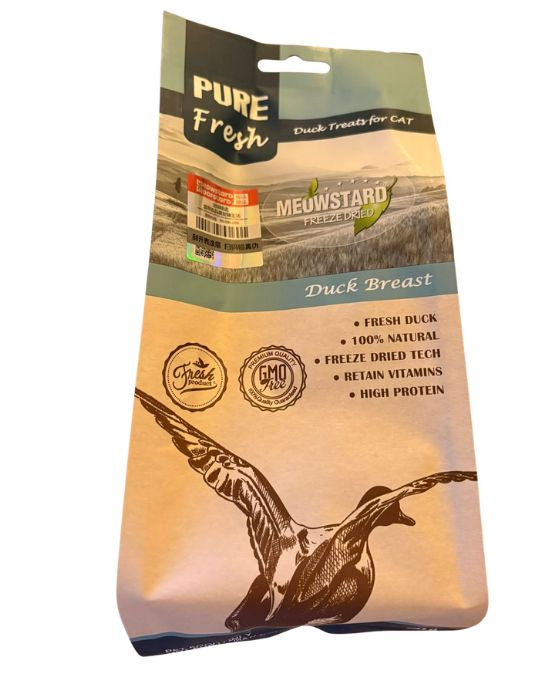 Eendenborst Kattensnacks 100% natuurlijk 70 gram - Per stuk