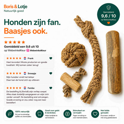 Hondenpakket Basispakket L - Natuurlijk kauwen en spelen