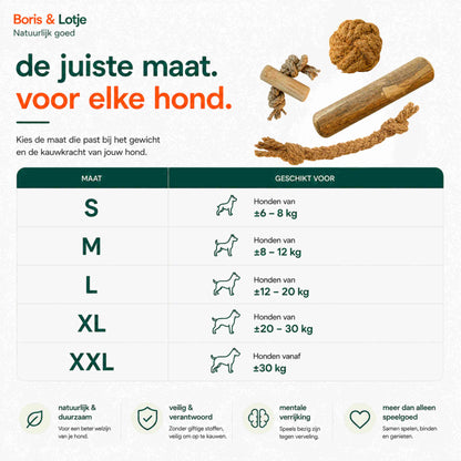 Hondenpakket Basispakket L - Natuurlijk kauwen en spelen