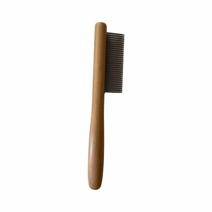 Hondenkam brede tanden - berkenhout 20,4 × 4 cm