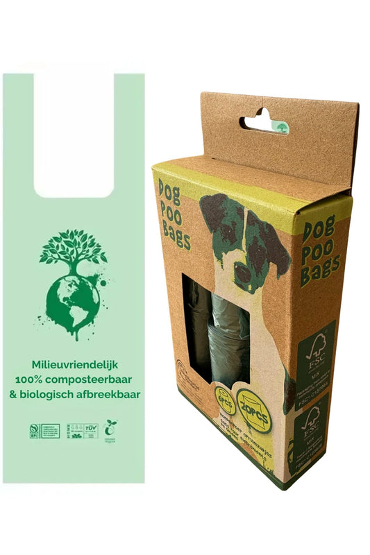 Biodegradable dog poop bags - 50 pieces