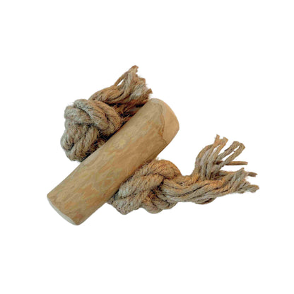 Koffieboomwortel met Henneptouw S - Per stuk