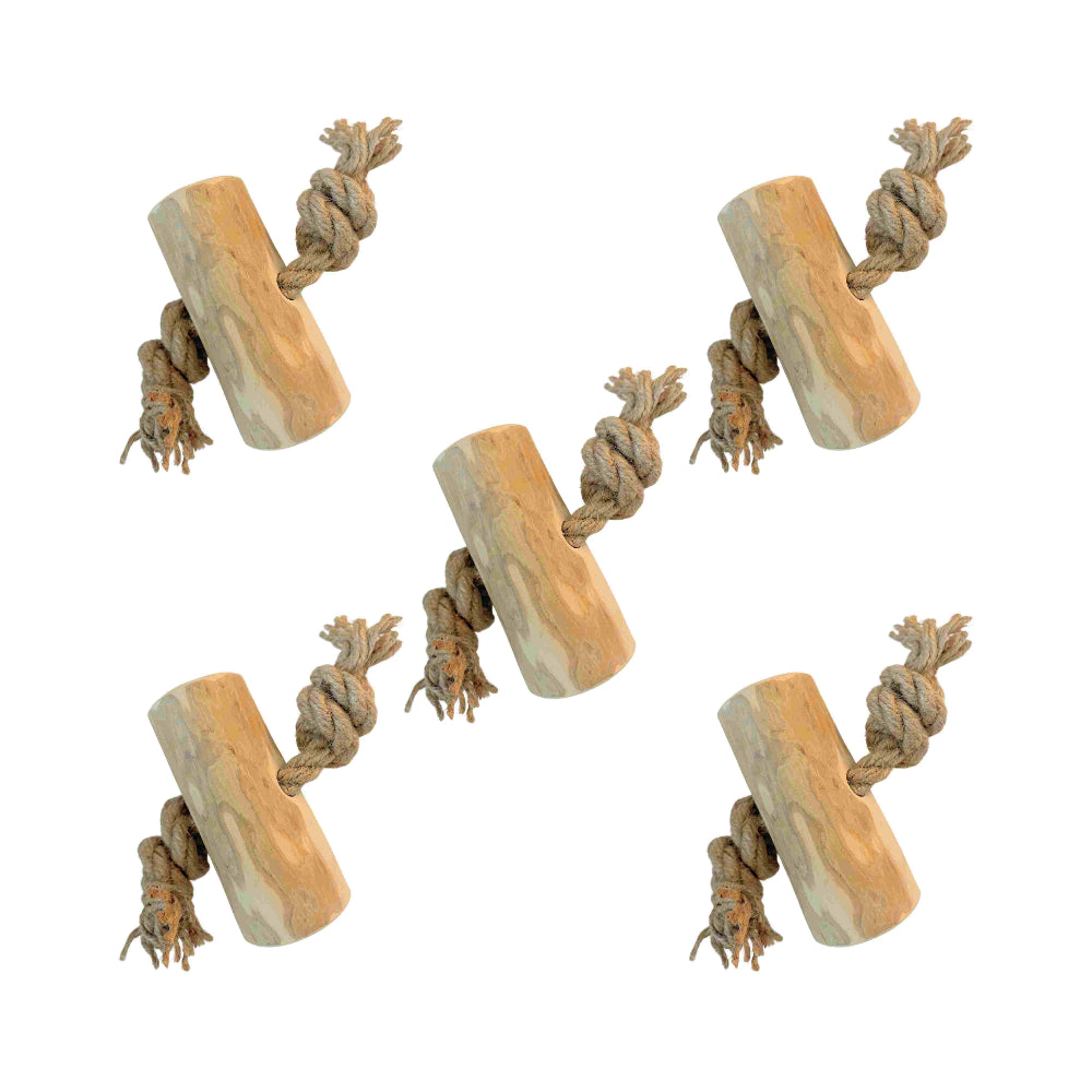 Koffieboomwortel met Henneptouw XL (10 cm)