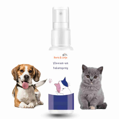 Vlooienspray en tekenspray voor hond en kat - 100% Natuurlijk